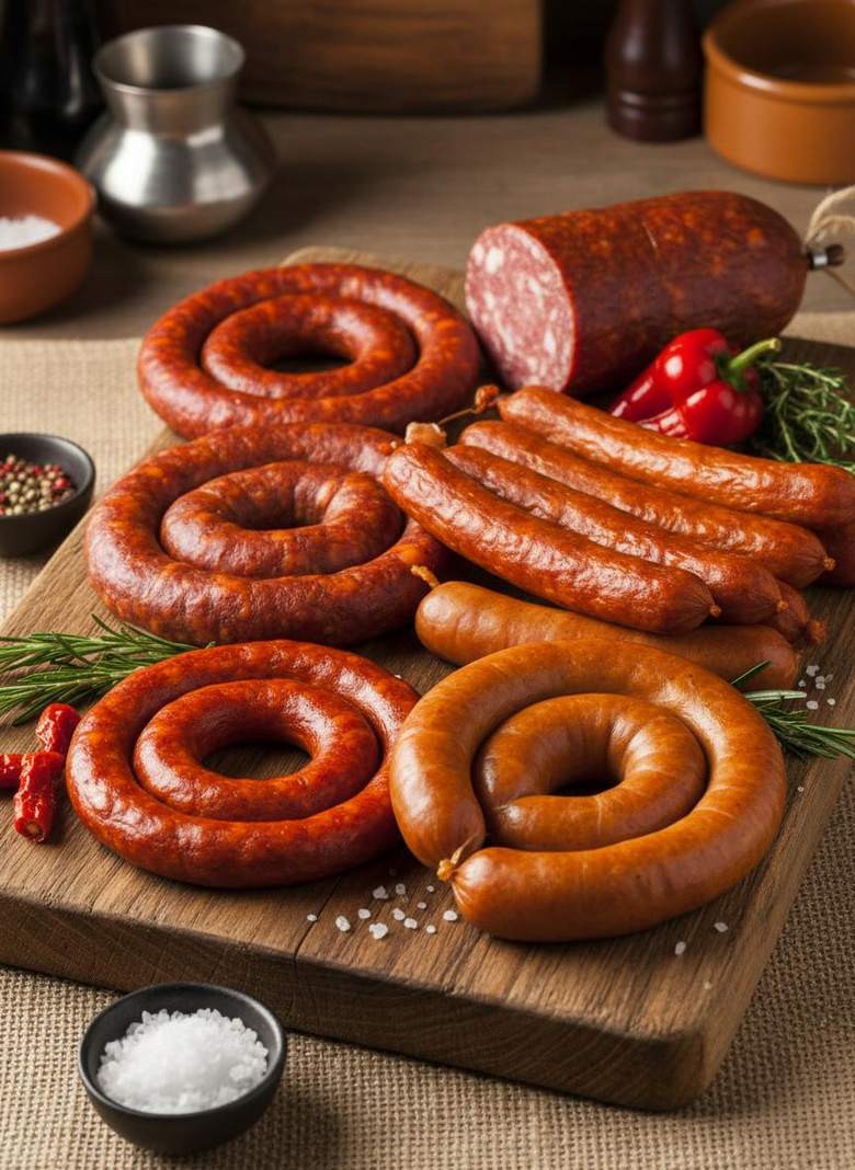 Embutidos elaborados con tripa natural